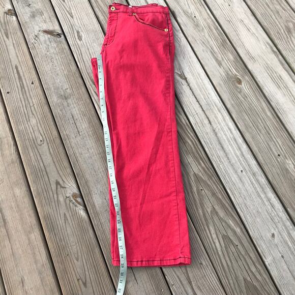 90s Retro DG2 by Diane Gilman red high rise jeans - Picture 10 of 12